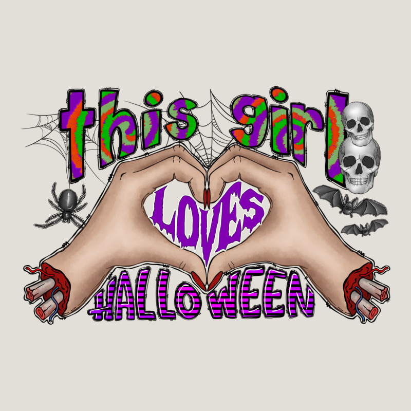 This Girl Loves Halloween Heavy Core Tee by CowhideDigitalArt | Teevron