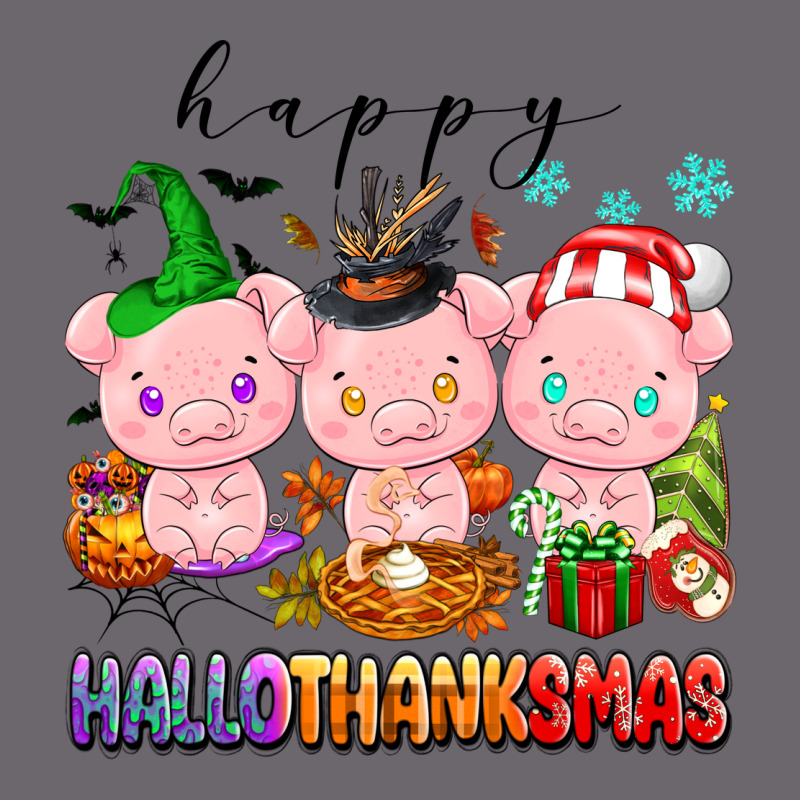 Happy Hallothanksmas Pigs Premium Sweatshirt by texasbilliewilder | Teevron