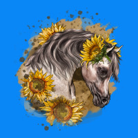 Arabian Horse With Sunflowers Zipper Hoodie | Teevron
