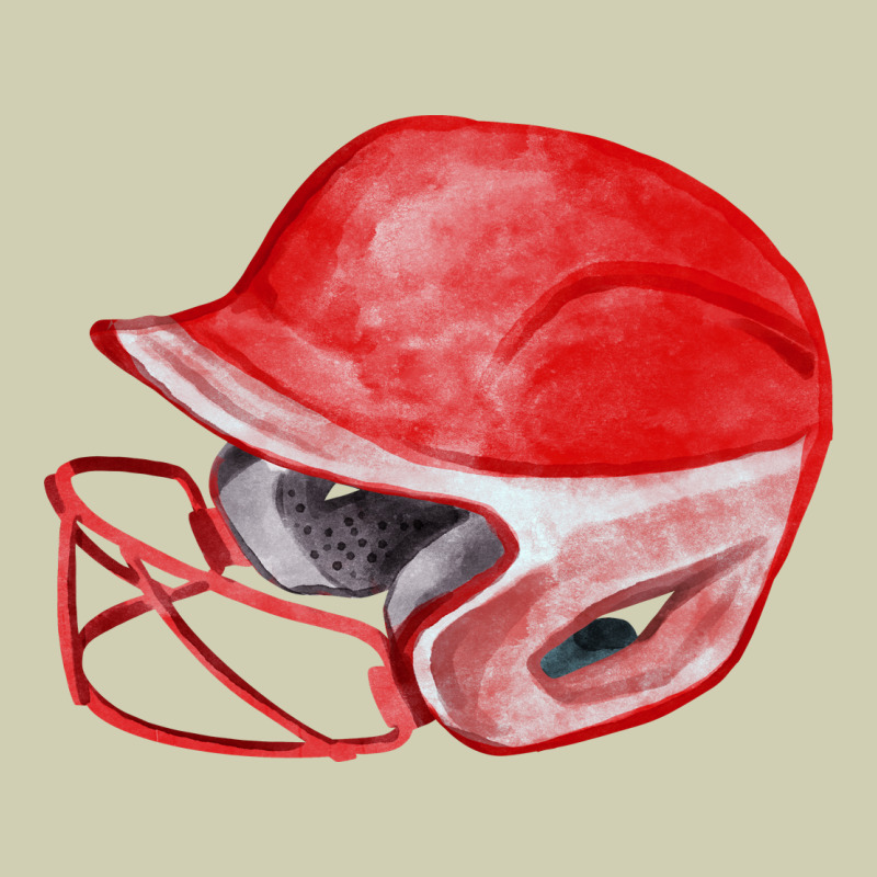 Red Softball Helmet Fa Element Heavy Core Tee by FaDigitalArtStudio | Teevron