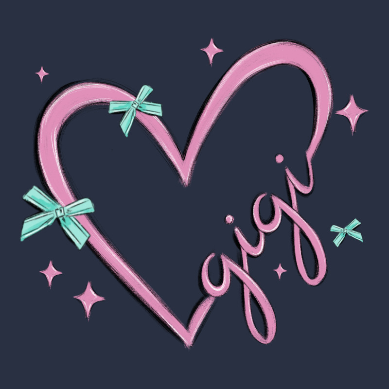 Gigi With Heart And Ribbons Heavyweight Sweatshirt by MaliasSmallBusiness | Teevron