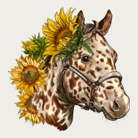 Appaloosa Horse With Sunflowers Zipper Hoodie | Teevron