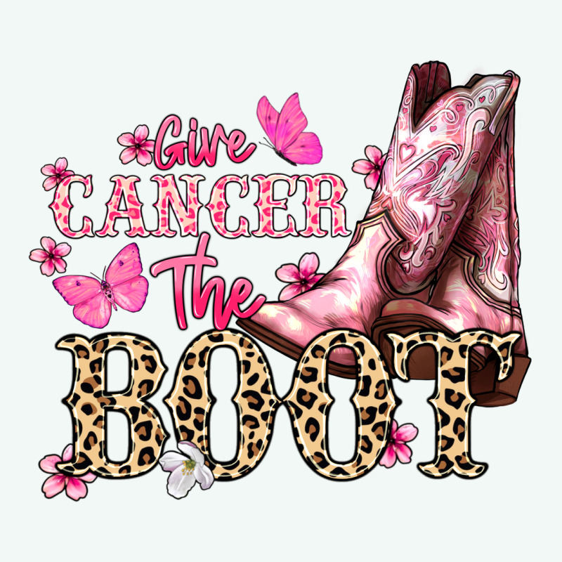 Give Cancer The Boot Cancer Awareness Premium Hoodie by HowdyJamesFarm | Teevron