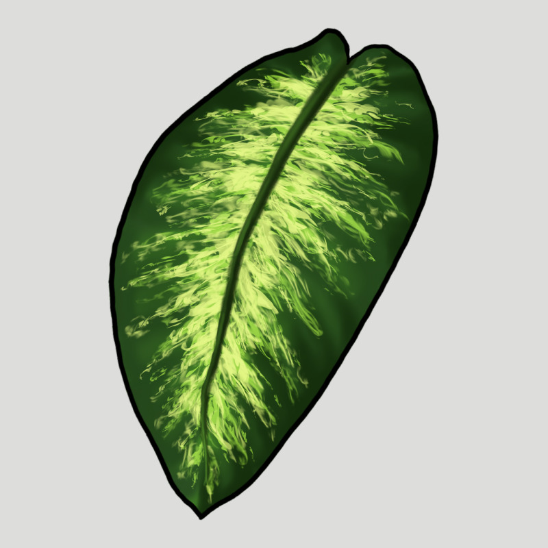 Dumb Cane Leaf Zipper Hoodie by LillyAllenDesigns | Teevron