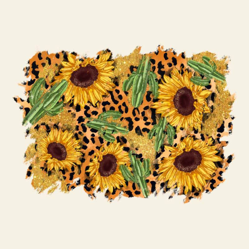 Cactus Leopard Sunflower Glitter Background Vintage Tee by AdoDesignShop | Teevron
