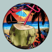 Coconut Drink Colorful Leopard Heavy Core Tee | Teevron