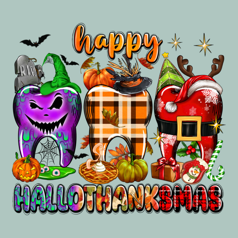 Happy Hallothanksmas Teeth Premium Sweatshirt by texasbilliewilder | Teevron