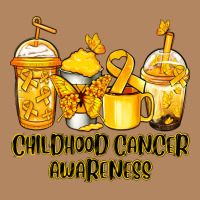 Childhood Cancer Awareness Coffee Cups Long Sleeve Tee | Teevron