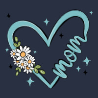 Mom With Heart And Flowers Heavyweight Sweatshirt | Teevron