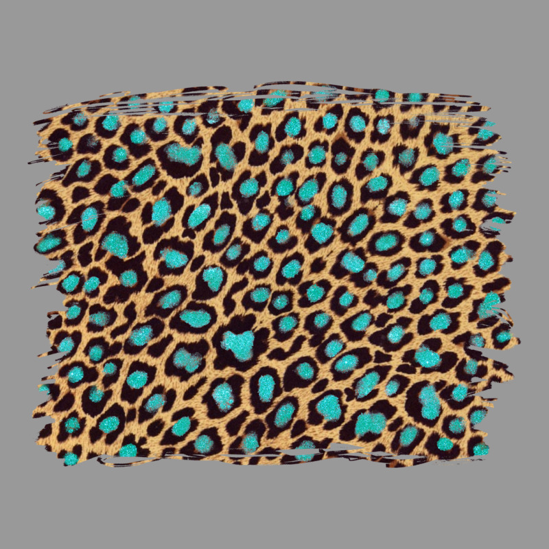 Leopard With Turquoise Glitter Vintage Hoodie by Artiststas | Teevron