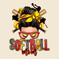 Softball Mom Messy Bun Ladies Tee | Teevron