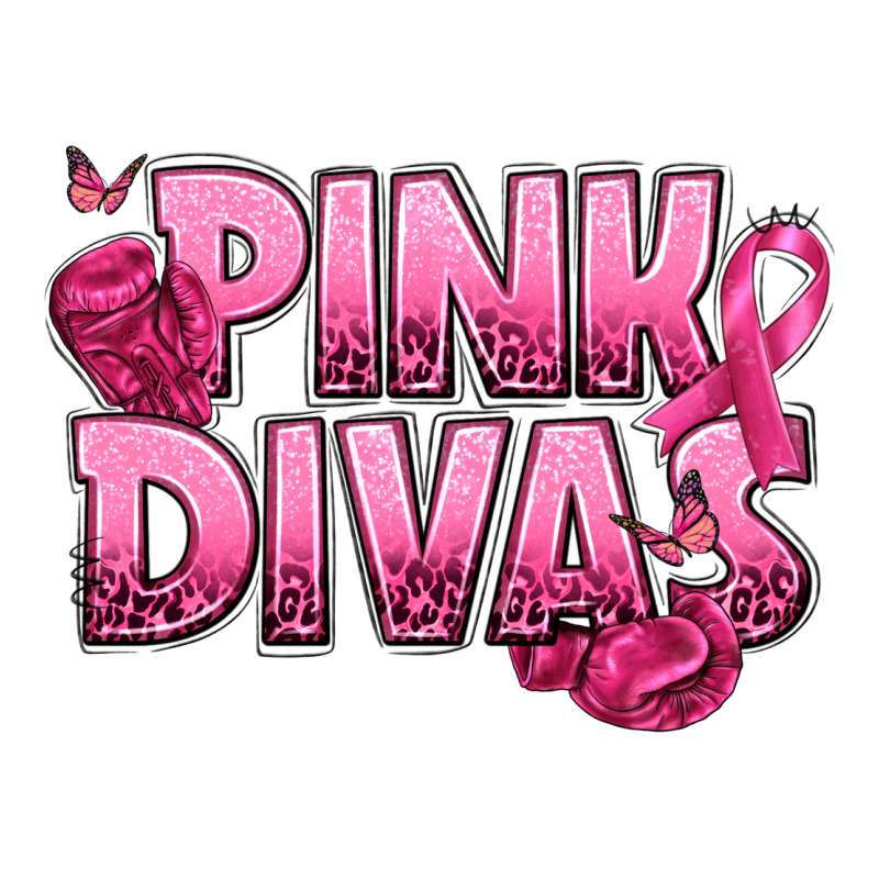 Pink Divas Breast Cancer Heavyweight Hoodie by NancyCooperArtShop | Teevron