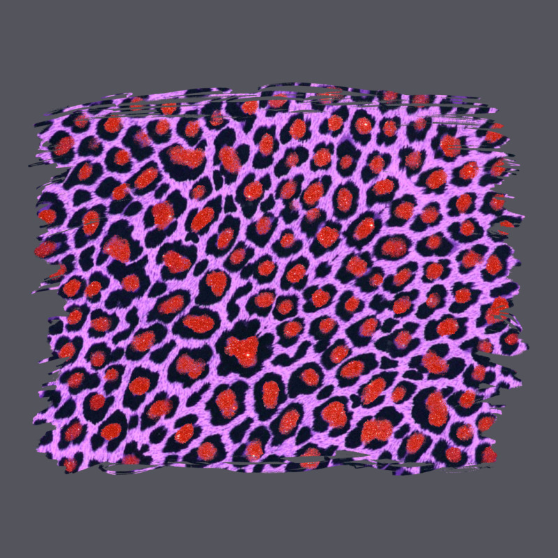 Lilac Leopard With Red Glitter Vintage Hoodie by Artiststas | Teevron