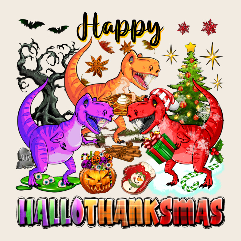 Happy Hallothanksmas Dinosaur Premium Sweatshirt by texasbilliewilder | Teevron