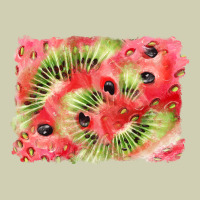 Watermelon Strawberry Kiwi Background Heavy Core Tee | Teevron