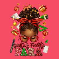 Santa's Favorite Para Afro Messy Bun Premium Sweatshirt | Teevron