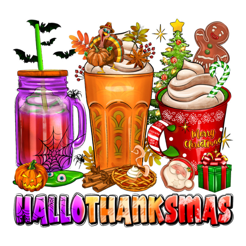 Hallothanksmas Coffee Cups Premium Sweatshirt by texasbilliewilder | Teevron