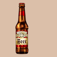 Red Beer Bottle Urban Heavy Tee | Teevron