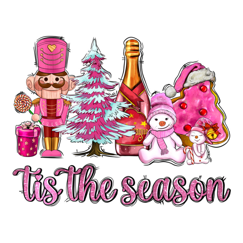 Tis The Season Pink Christmas Premium Tee by AdoDesignShop | Teevron