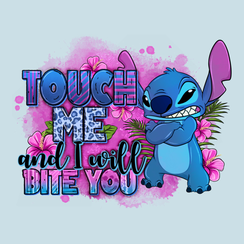 Touch Me And I Will Bite You Stitch Ladies Tee by Zillion Design Studio | Teevron