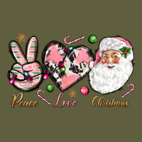Pink Peace Love Christmas Vintage Tee | Teevron