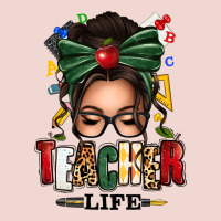 Teacher Life Afro Messy Bun Premium Sweatshirt | Teevron
