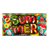 summer with fruits license plate | Teevron