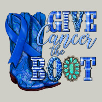 Give Cancer The Boot Colon Cancer Blue Ribbon Nca Heavyweight Hoodie | Teevron
