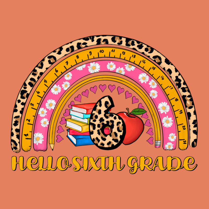 Back To School Rainbow Hello Sixth Grade Classic Tee by AdoDesignShop | Teevron