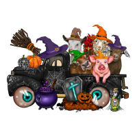 Halloween Farm Animals Truck Premium Tee | Teevron