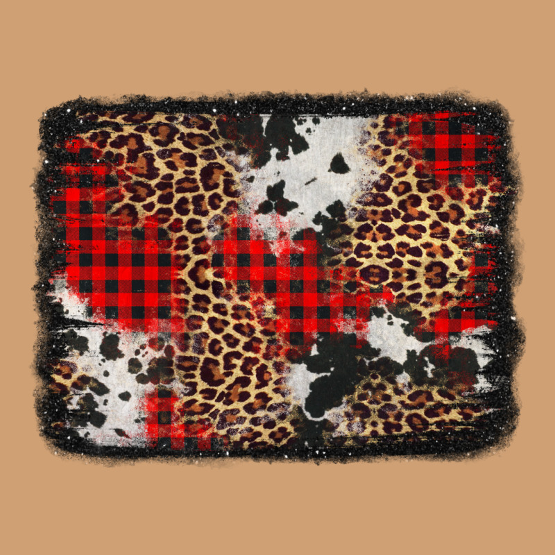 Distressed Cowhide Leopard Christmas Background Vintage Tee by Jasminsmagicworld | Teevron