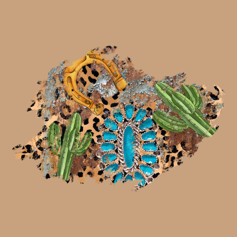Horseshoe Leopard Gemstone Cactus Patch Vintage Tee by AdoDesignShop | Teevron
