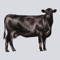Black Angus Cow Zipper Hoodie | Teevron