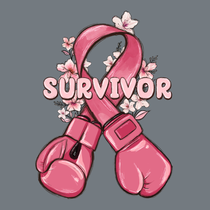 Survivor Breast Cancer With Boxing Gloves Heavyweight Sweatshirt by MaliasSmallBusiness | Teevron