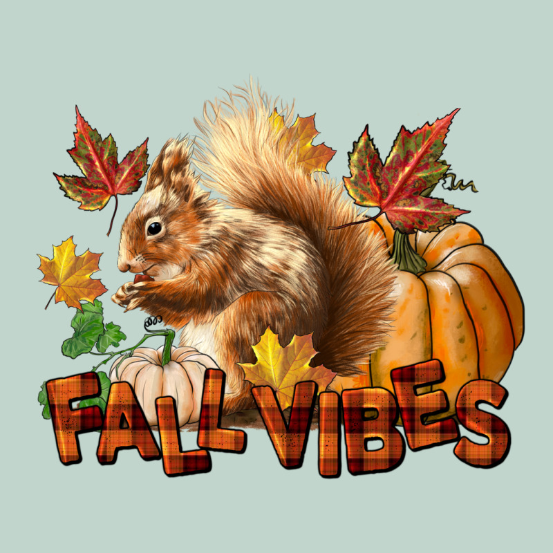 Fall Vibes Squirrel Zipper Hoodie by LillyAllenDesigns | Teevron