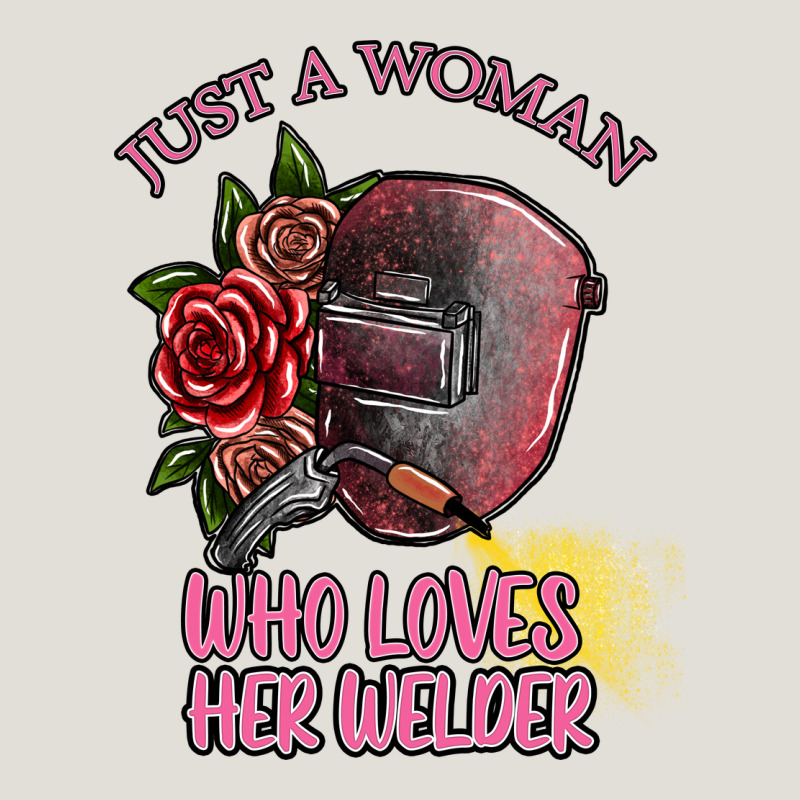 Just A Woman Who Loves Her Welder Heavy Core Tee by SublimationCraftShop | Teevron