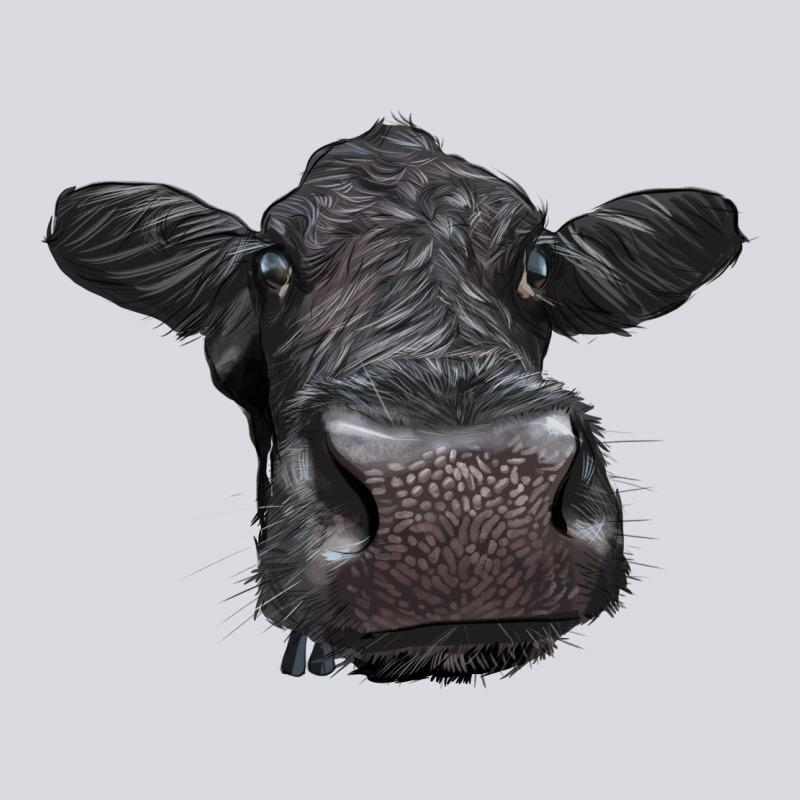 Black Angus Heifer Zipper Hoodie by LillyAllenDesigns | Teevron