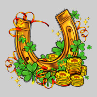 Horseshoe With Shamrocks And Coin Premium Tee | Teevron