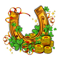 horseshoe with shamrocks and coin | Teevron