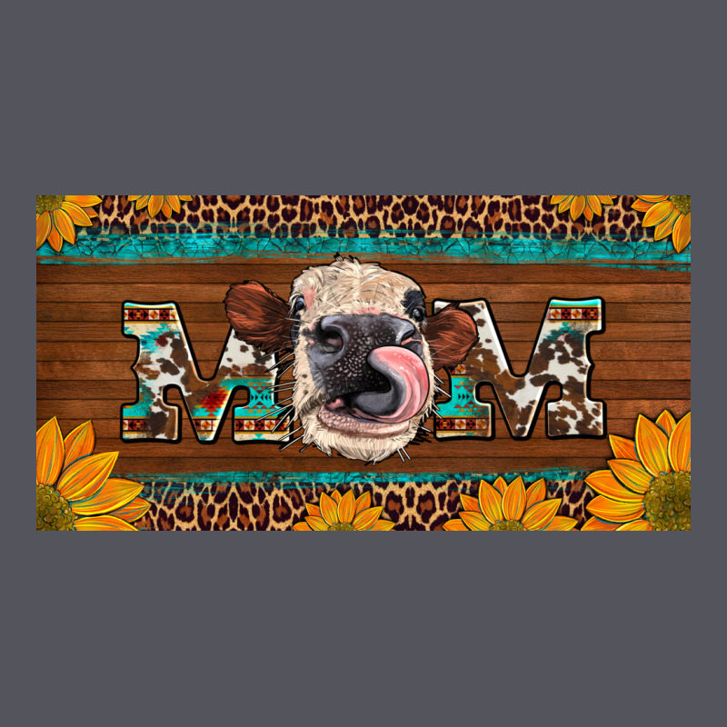 Western Heifer Mom With Sunflowers And Turquoise License Plate Vintage Hoodie by Artiststas | Teevron