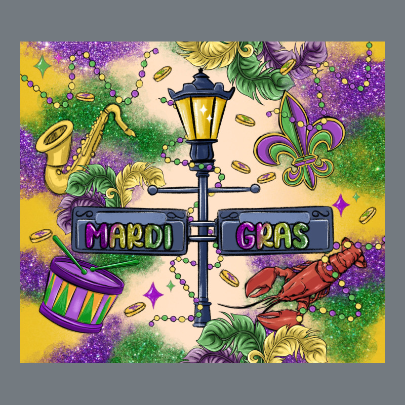 Mardi Gras Street Lights Heavyweight Sweatshirt by MaliasSmallBusiness | Teevron