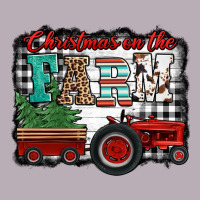 Christmas On The Farm Tractor Buffalo Plaid Vintage Tee | Teevron
