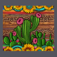 Sunflowers Turquoise Serape Cactus Tumbler Vintage Hoodie | Teevron