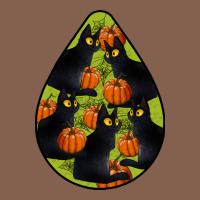 Black Cat Halloween Teardrop Zipper Hoodie | Teevron