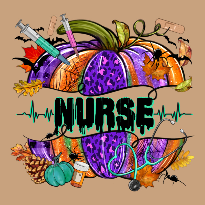 Halloween Nurse Pumpkin Vintage Tee by NancyCooperArtShop | Teevron