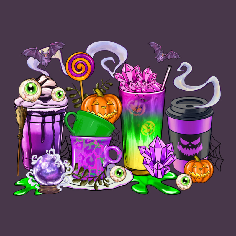 Halloween Coffee Cups Heavyweight Hoodie by texasbilliewilder | Teevron