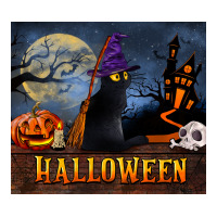 Black Cat Halloween | Teevron
