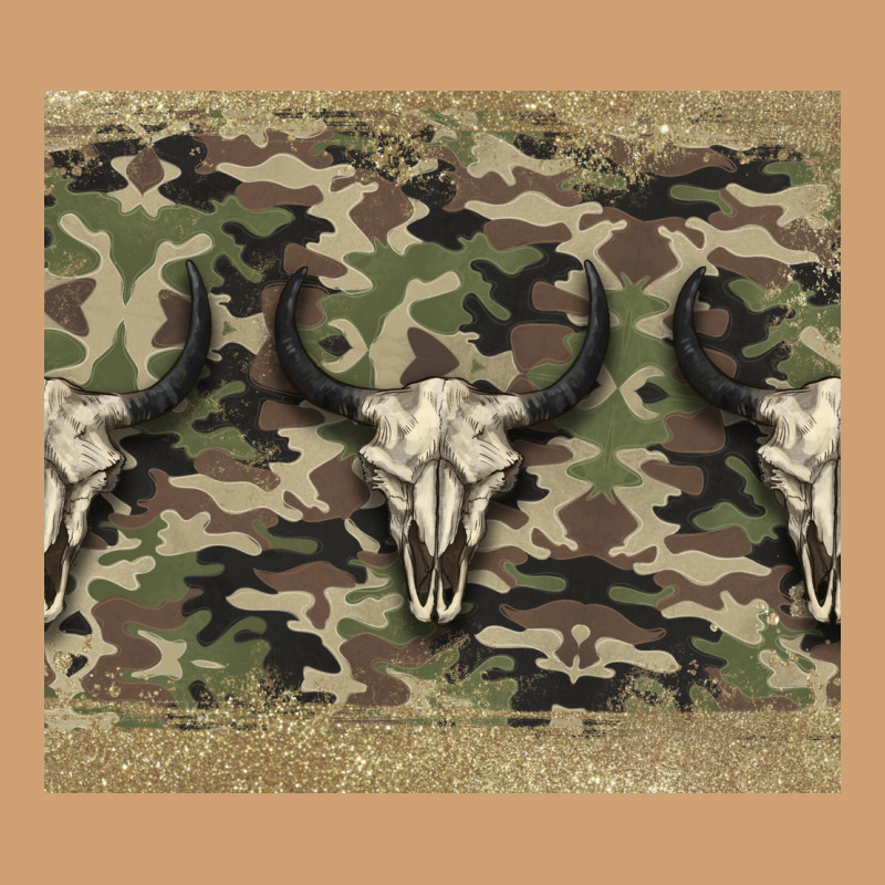 Camouflage Bull Skull Vintage Tee by Jasminsmagicworld | Teevron
