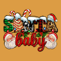 Santa Baby With Santa And Christmas Tree Cake Urban Heavy Tee | Teevron