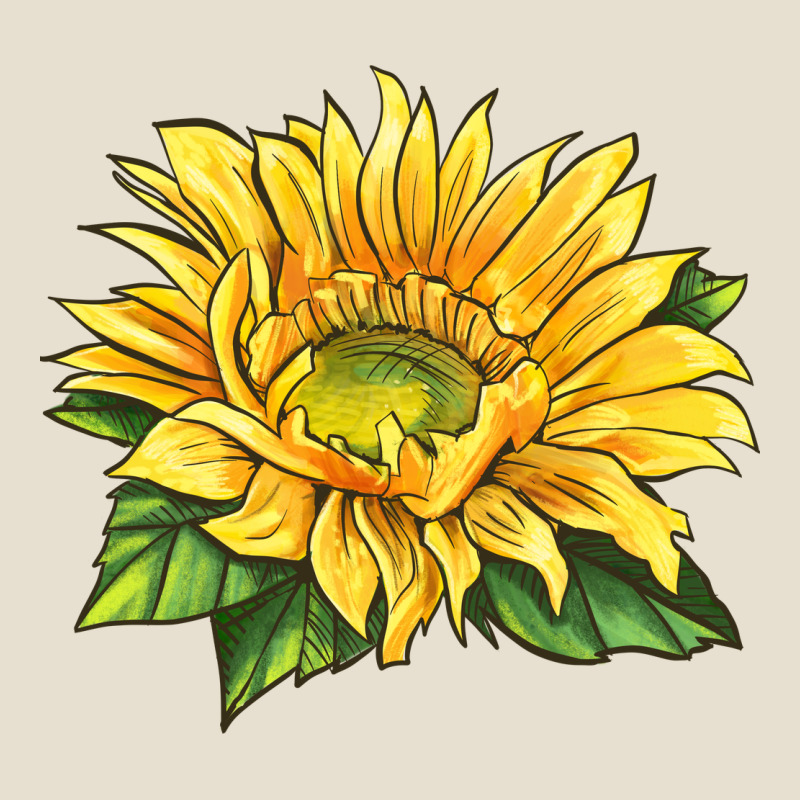 Starburst Greenburst Sunflower Urban Heavy Tee by LillyAllenDesigns | Teevron